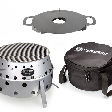 Petromax Atago Set met grill, grillplaat en transporttas - Firesite
