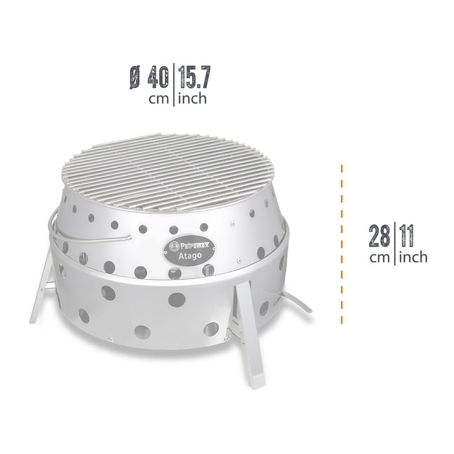 Petromax Atago Set met grill, grillplaat en transporttas
