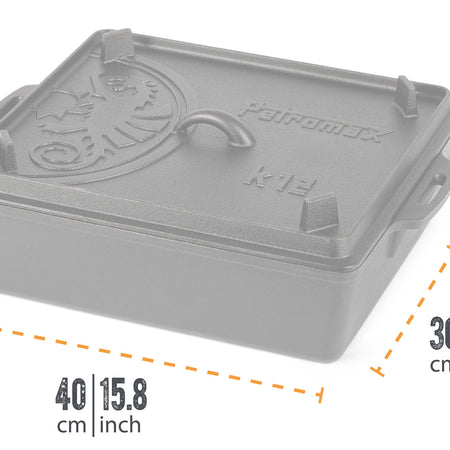 Petromax Broodpan met deksel K12 8L - Firesite