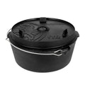 Petromax Dutch Oven FT12-t gietijzeren pan vlakke bodem 10,8 liter