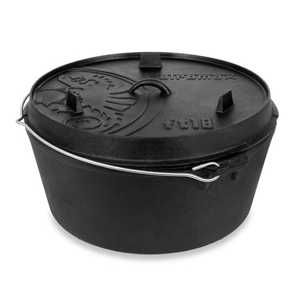 Petromax Dutch Oven FT18 gietijzeren pan met pootjes 16,1 liter