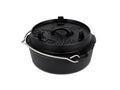 Petromax Dutch Oven FT3-t gietijzeren pan vlakke bodem 1,6 liter