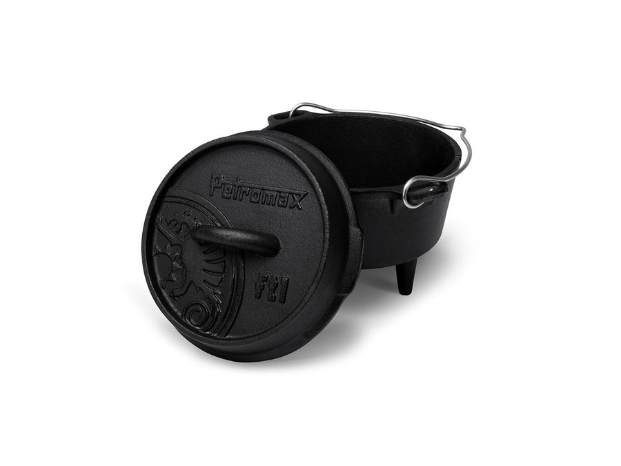 Petromax Dutch Oven FT1 gietijzeren pan met pootjes 0,93 liter - Firesite