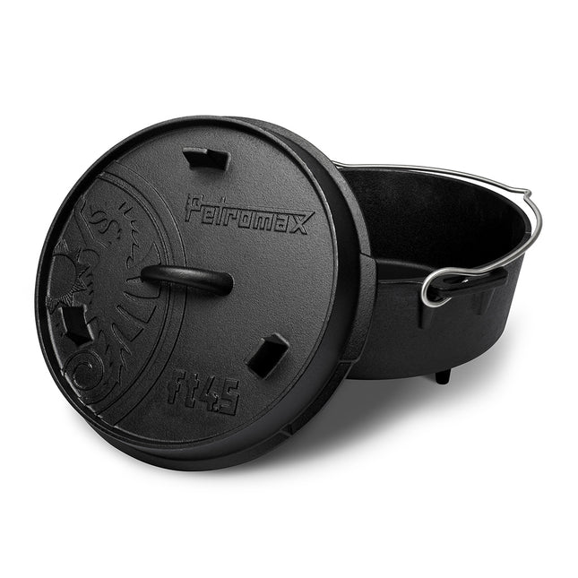 Petromax Dutch Oven FT4.5 gietijzeren pan met pootjes 3,5 liter