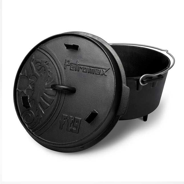 Petromax Dutch Oven FT9 gietijzeren pan met pootjes 7,5 liter