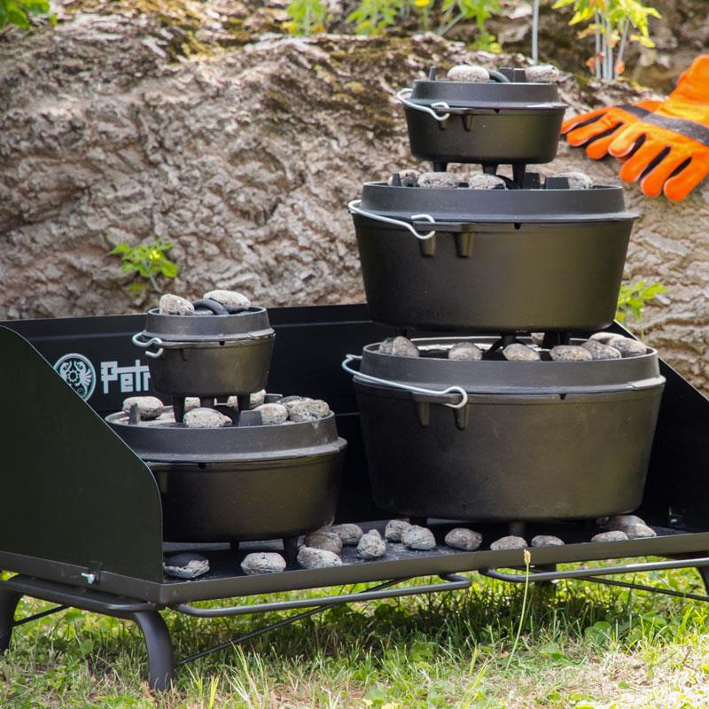 Petromax Dutch Oven Tafel 90 cm met windscherm