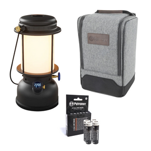 Petromax LM500 LED-lantaarn & tas & batterijen