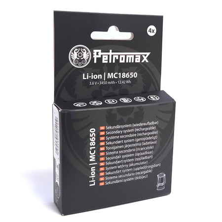 Petromax 4x 18650 li-ion batterij voor LM500 LED-lantaarn - Firesite