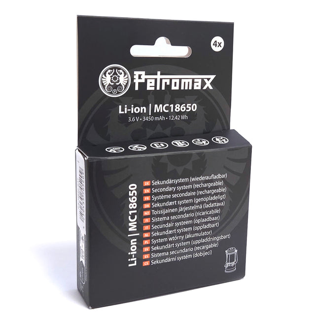Petromax 4x 18650 li-ion batterij voor LM500 LED-lantaarn