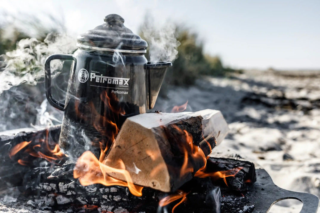 Petromax Emaille Percolator Perkomax Zwart 1,3 liter koffie en thee