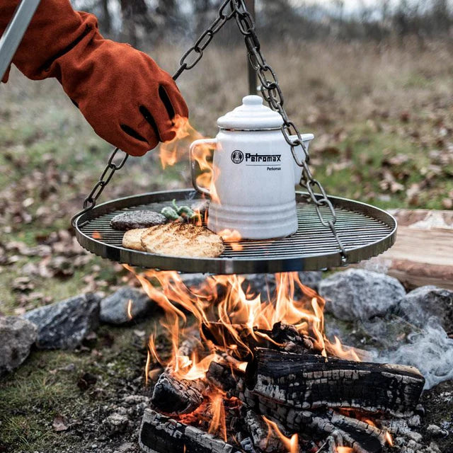Petromax Emaille Percolator Perkomax Wit 1,3 liter koffie en thee - Firesite