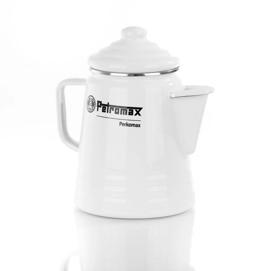 Petromax Emaille Percolator Perkomax Wit 1,3 liter koffie en thee - Firesite