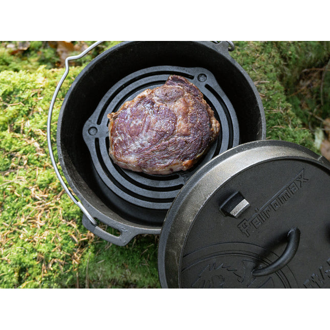 Petromax Gietijzeren onderzetter en inzetrooster met pootjes voor Dutch Oven 23cm