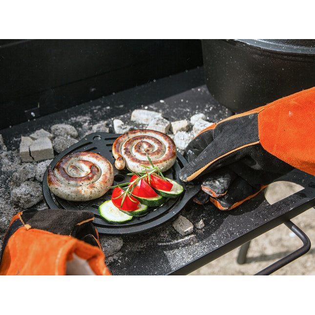 Petromax Gietijzeren onderzetter en inzetrooster met pootjes voor Dutch Oven 23cm