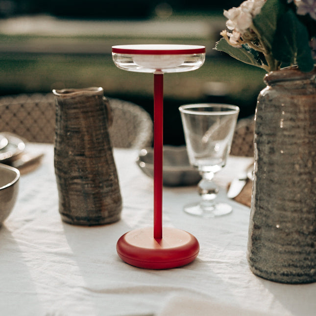ZOLUNA solar tafellamp Bobbie Evening Red 2
