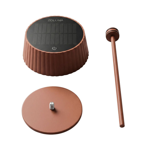 ZOLUNA solar tafellamp Jyp Rusty Red 3