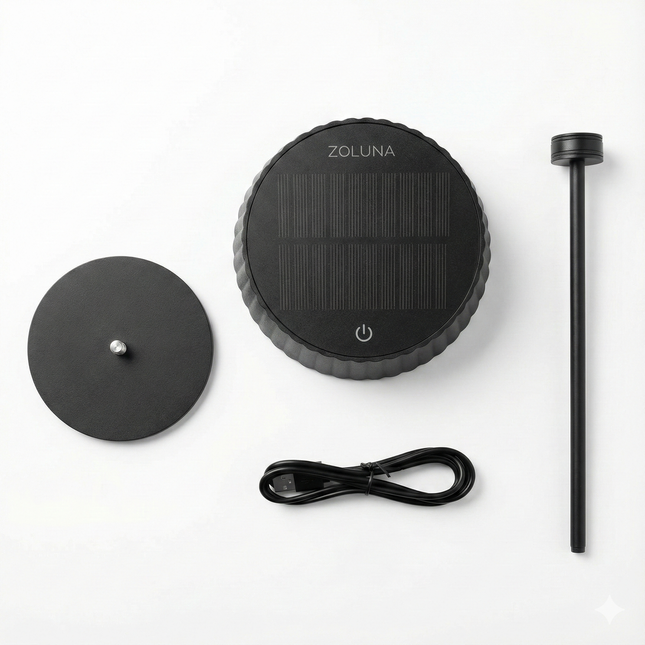 ZOLUNA solar tafellamp Jyp zwart 3