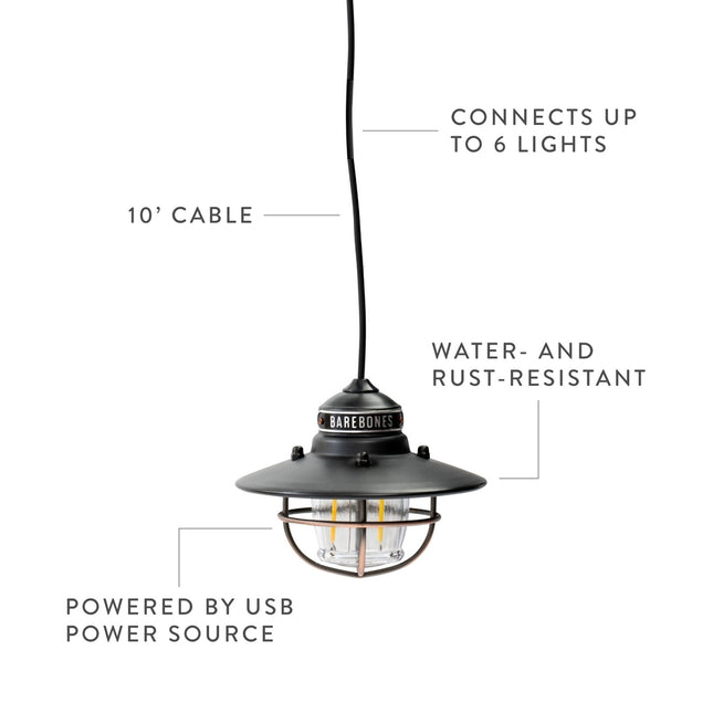 Barebones Edison Pendant Light Red LIV-266
