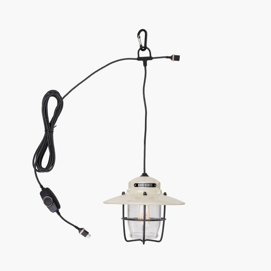 Barebones Outpost Pendant light Vintage White LIV-151 - Firesite