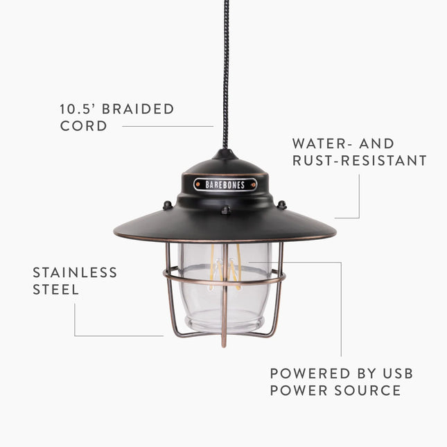 Barebones Outpost Pendant light Vintage White LIV-151