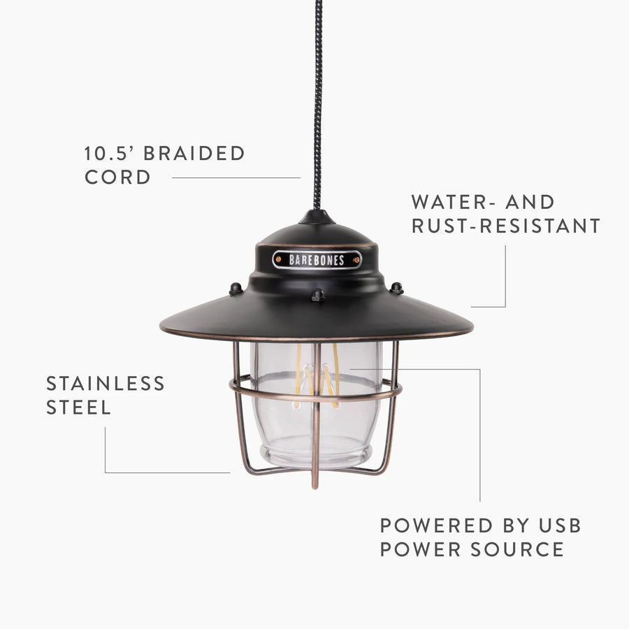 Barebones Outpost Pendant light Vintage White LIV-151 - Firesite
