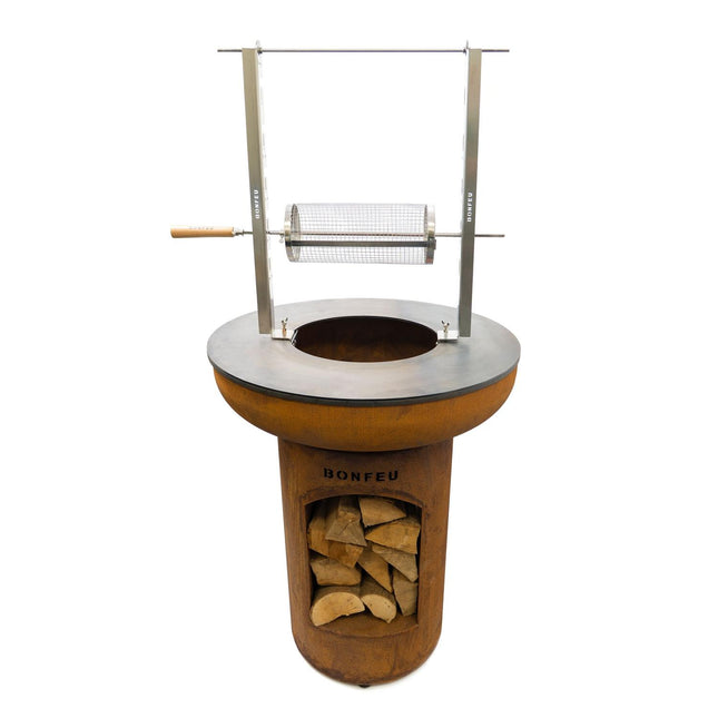 BonFeu Grill Basket draaiende grillmand voor rotisserie set