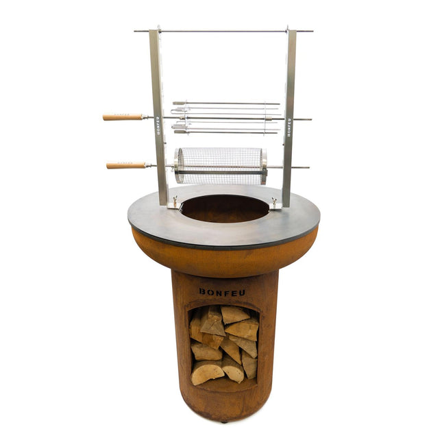 BonFeu Grill Basket draaiende grillmand voor rotisserie set
