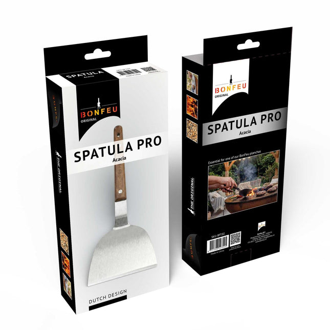 BonFeu Spatula Pro plancha spatel van acaciahout