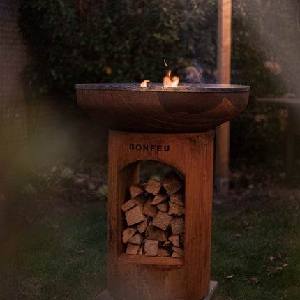 BonFeu BonBiza Vuurschaal Barbecue Buitenkeuken Corten Open