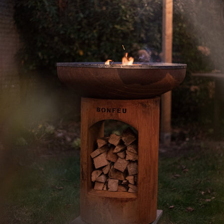 BonFeu BonBiza Vuurschaal Barbecue Buitenkeuken Corten Open - Firesite
