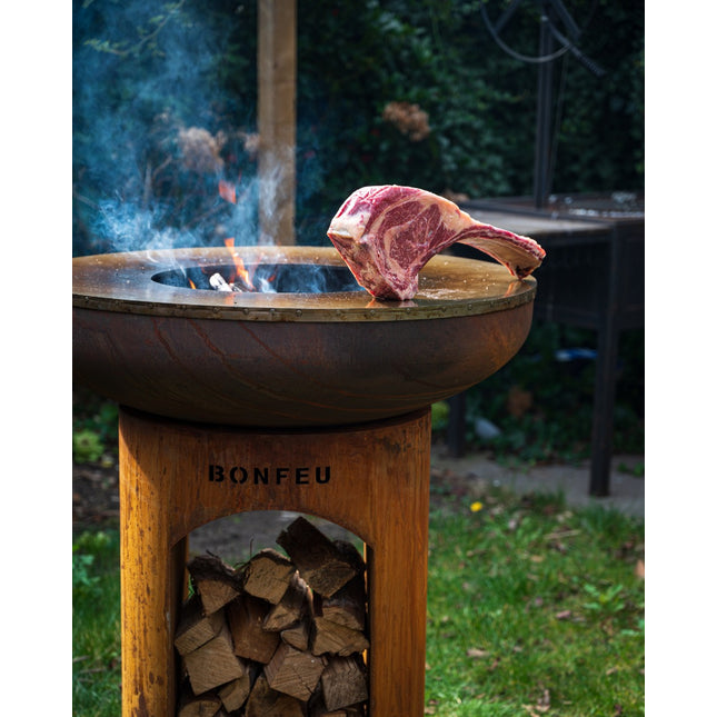 BonFeu BonBiza Vuurschaal Barbecue Buitenkeuken Corten Open