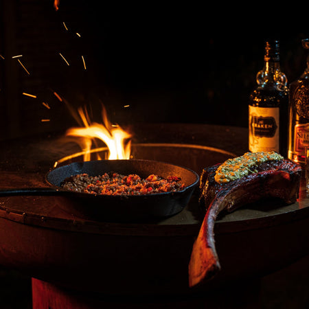 BonFeu BonBiza Vuurschaal Barbecue Buitenkeuken Corten Open - Firesite