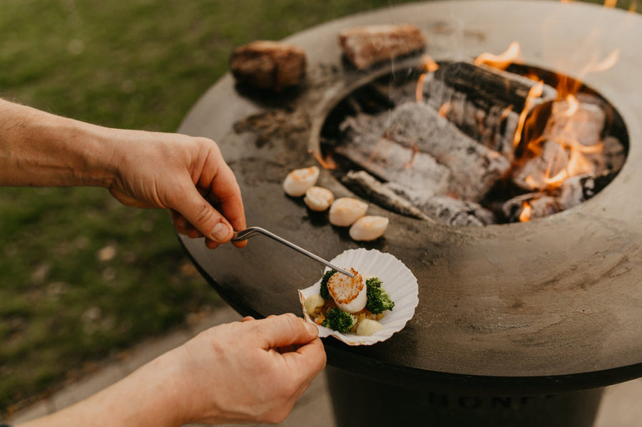 BonFeu BonBiza Vuurschaal Barbecue Buitenkeuken Zwart Open - Firesite