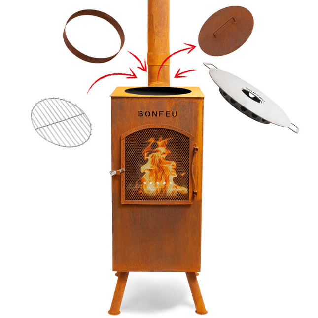 BonFeu BonCarre QLP Buitenhaard Barbecue Roest