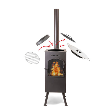 BonFeu BonCarre QLP Buitenhaard Barbecue Zwart