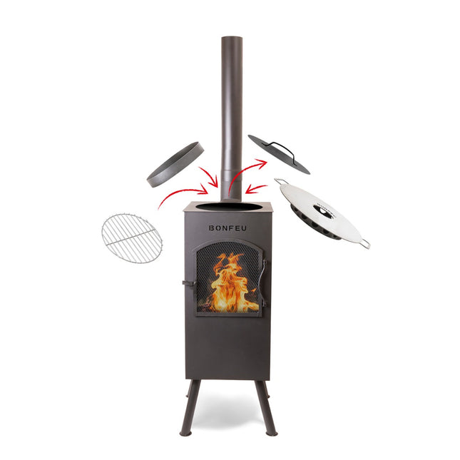 BonFeu BonCarre QLP Buitenhaard Barbecue Zwart