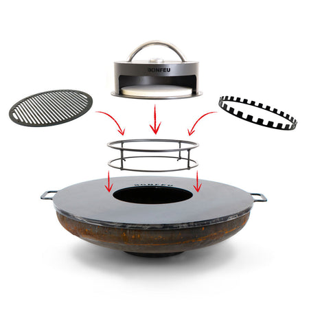 BonFeu BonPlancha Grillplaat Ø 120 cm - Firesite