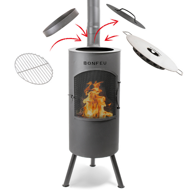 BonFeu BonTino Buitenhaard Barbecue Zwart