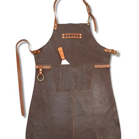 BonFeu Schort Leer Bruin - Firesite