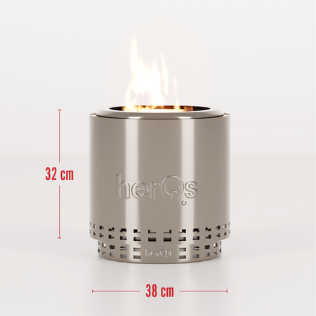 HerQs rookvrije Vuurkorf Cozy 38 cm - Firesite