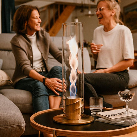 Höfats SPIN 1200 Tafelvuur Sfeerlantaarn Goud - Firesite
