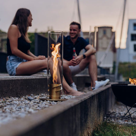 Höfats SPIN 1200 Tafelvuur Sfeerlantaarn Goud - Firesite
