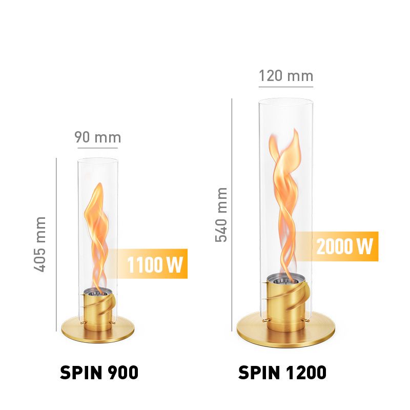 Höfats SPIN 1200 Tafelvuur Sfeerlantaarn Goud - Firesite