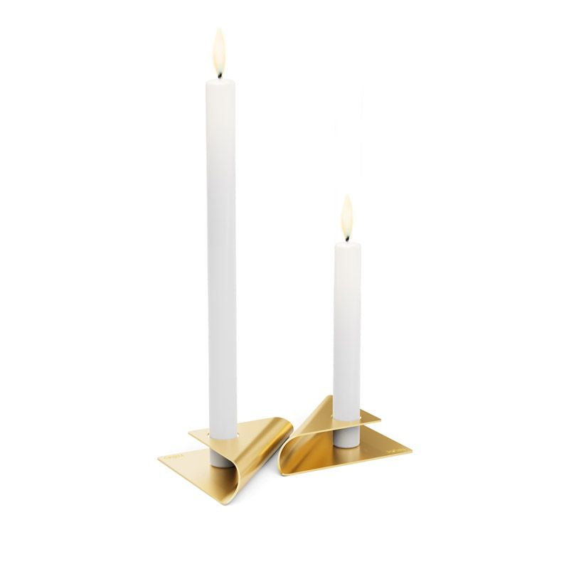 Höfats Square Candle Kandelaar Goud - Firesite