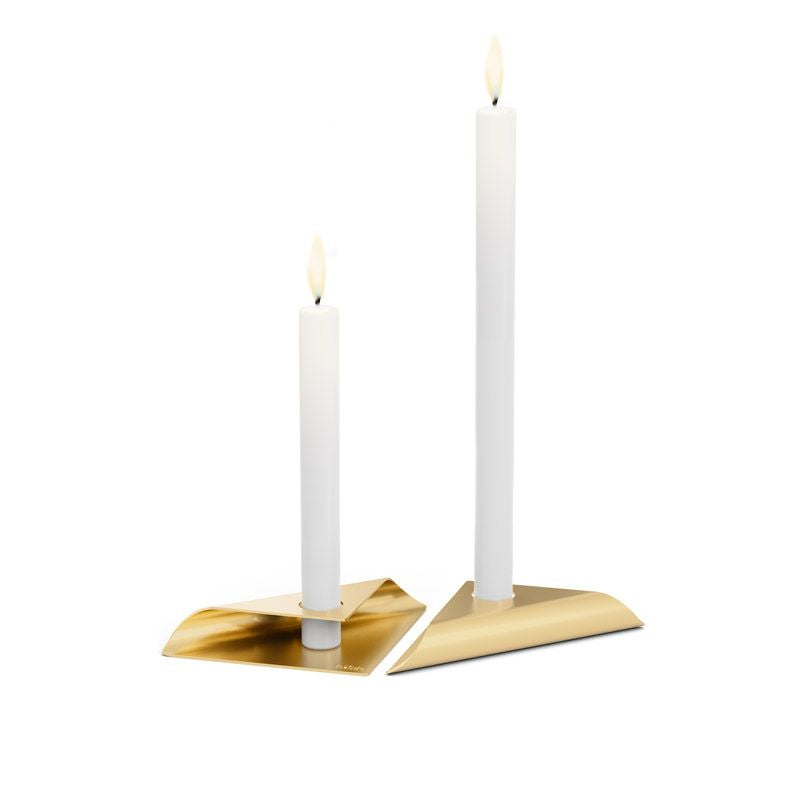Höfats Square Candle Kandelaar Goud - Firesite