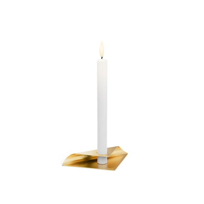 Höfats Square Candle Kandelaar Goud - Firesite