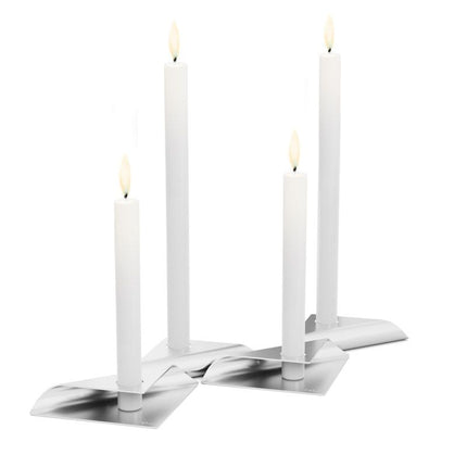 Höfats Square Candle Kandelaar Zilver
