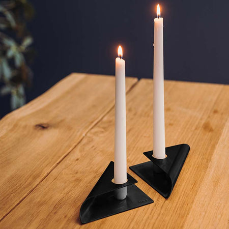 Höfats Square Candle Kandelaar Zwart - Firesite