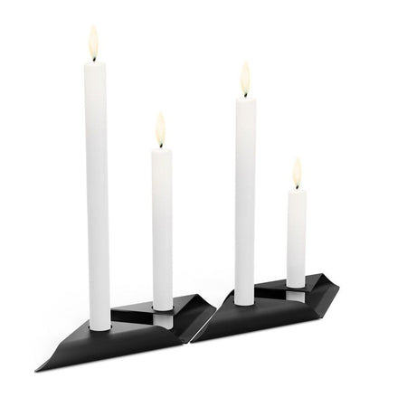 Höfats Square Candle Kandelaar Zwart - Firesite