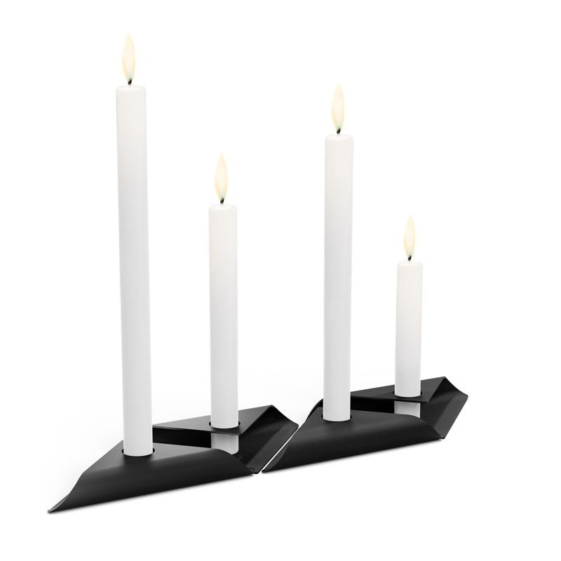 Höfats Square Candle Kandelaar Zwart - Firesite